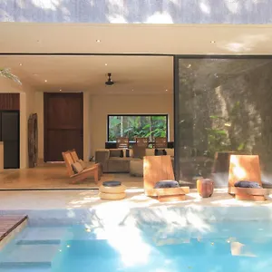 Elegant Boho Style Jungle Views In Rooftop Deck & Outstanding Raw Pool In Holistika Tulum